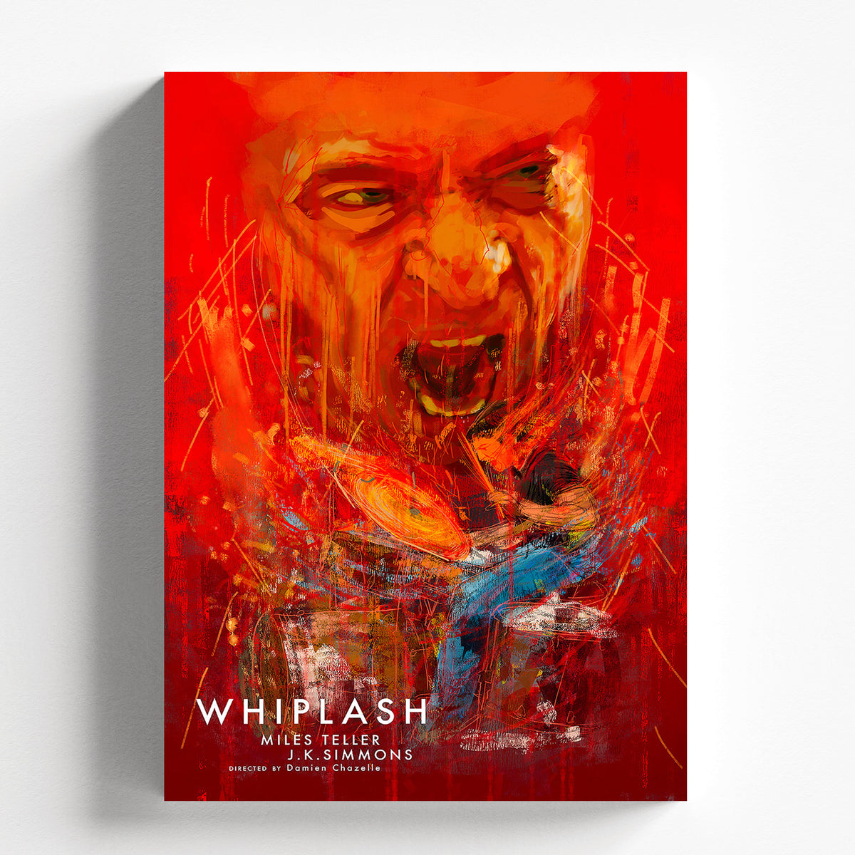 Whiplash Movie Poster Intense Jazz Drummer Wall Art