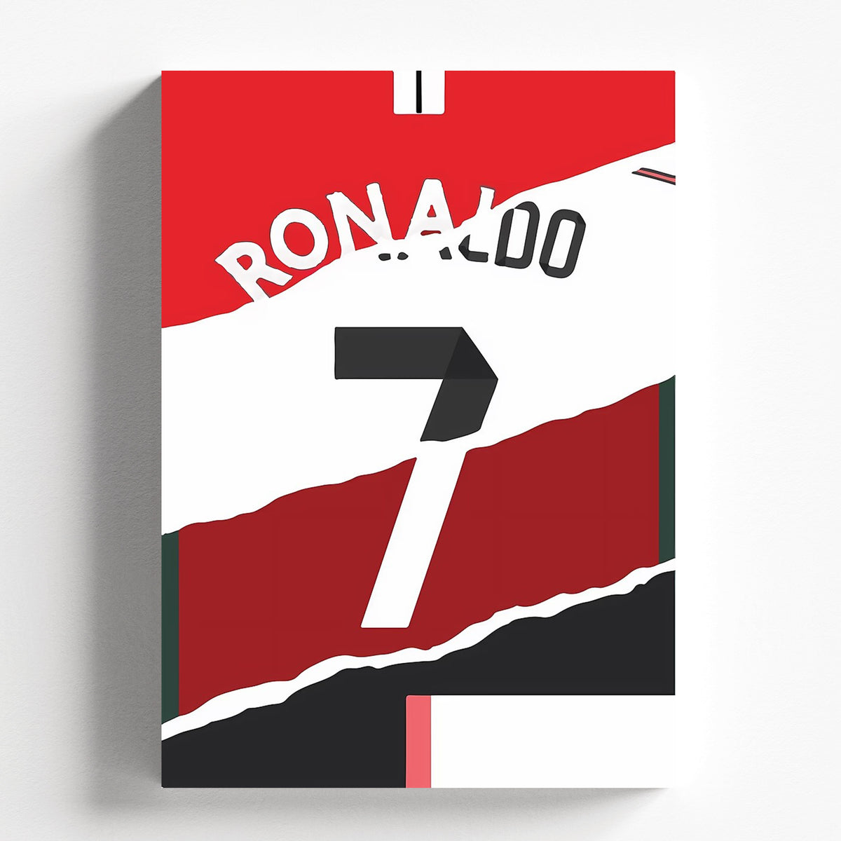 Cristiano Ronaldo No.7 Football Jersey Poster | CR7 Minimal Soccer Wall Art