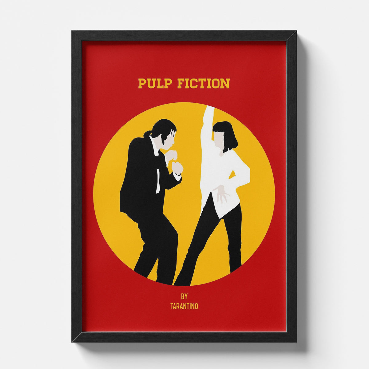 Pulp Fiction Dance Scene Minimalist Movie Poster Art