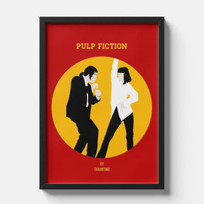 Pulp Fiction Dance Scene Minimalist Movie Poster Art