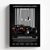 Lamborghini Countach LP400S Poster | Classic V12 Supercar Wall Art