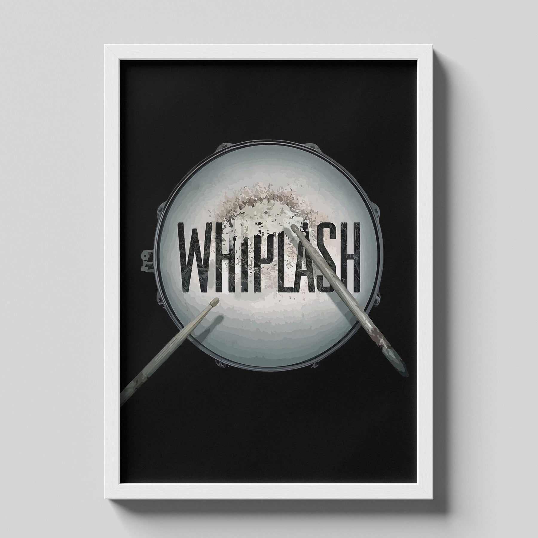Whiplash Drum Minimalist Cinematic Movie Poster Art