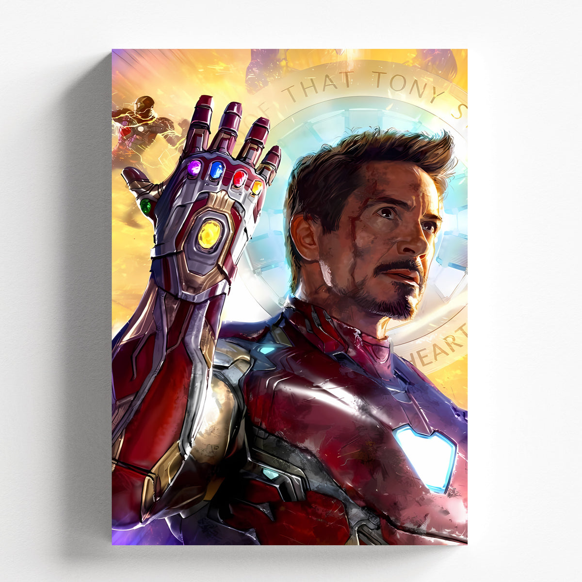 Iron Man Infinity Gauntlet Cinematic Illustration Poster