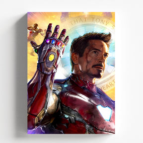 Iron Man Infinity Gauntlet Cinematic Illustration Poster