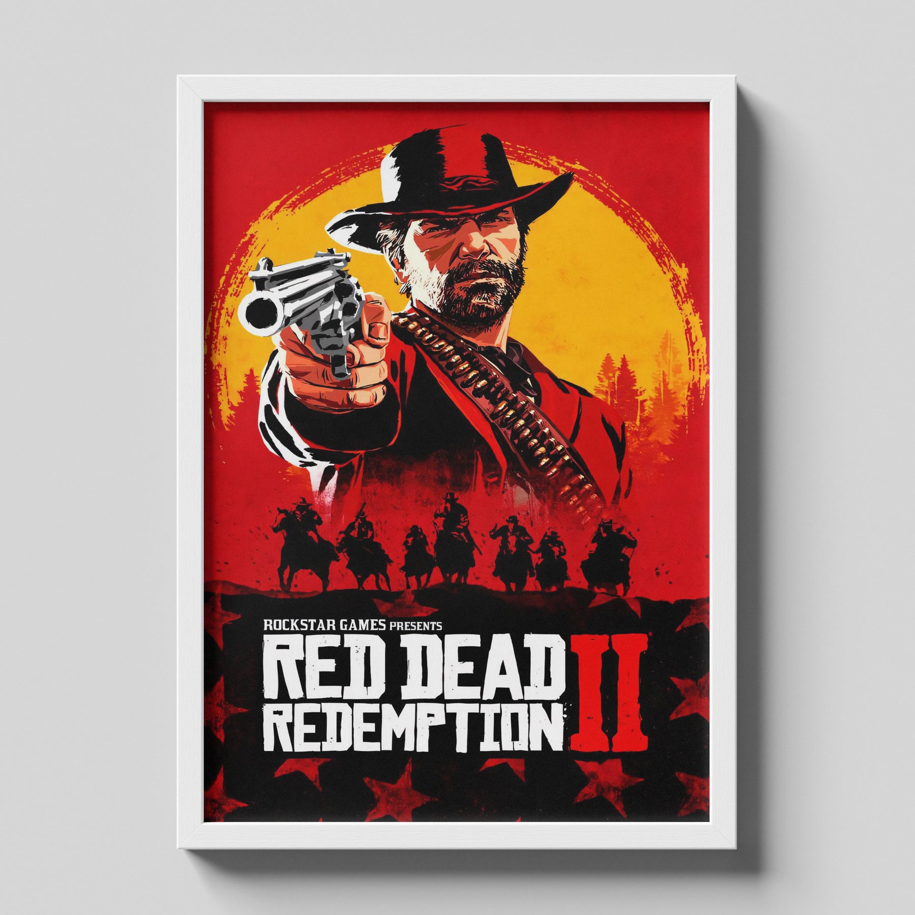 Red Dead Redemption 2 Outlaw Western Game Poster