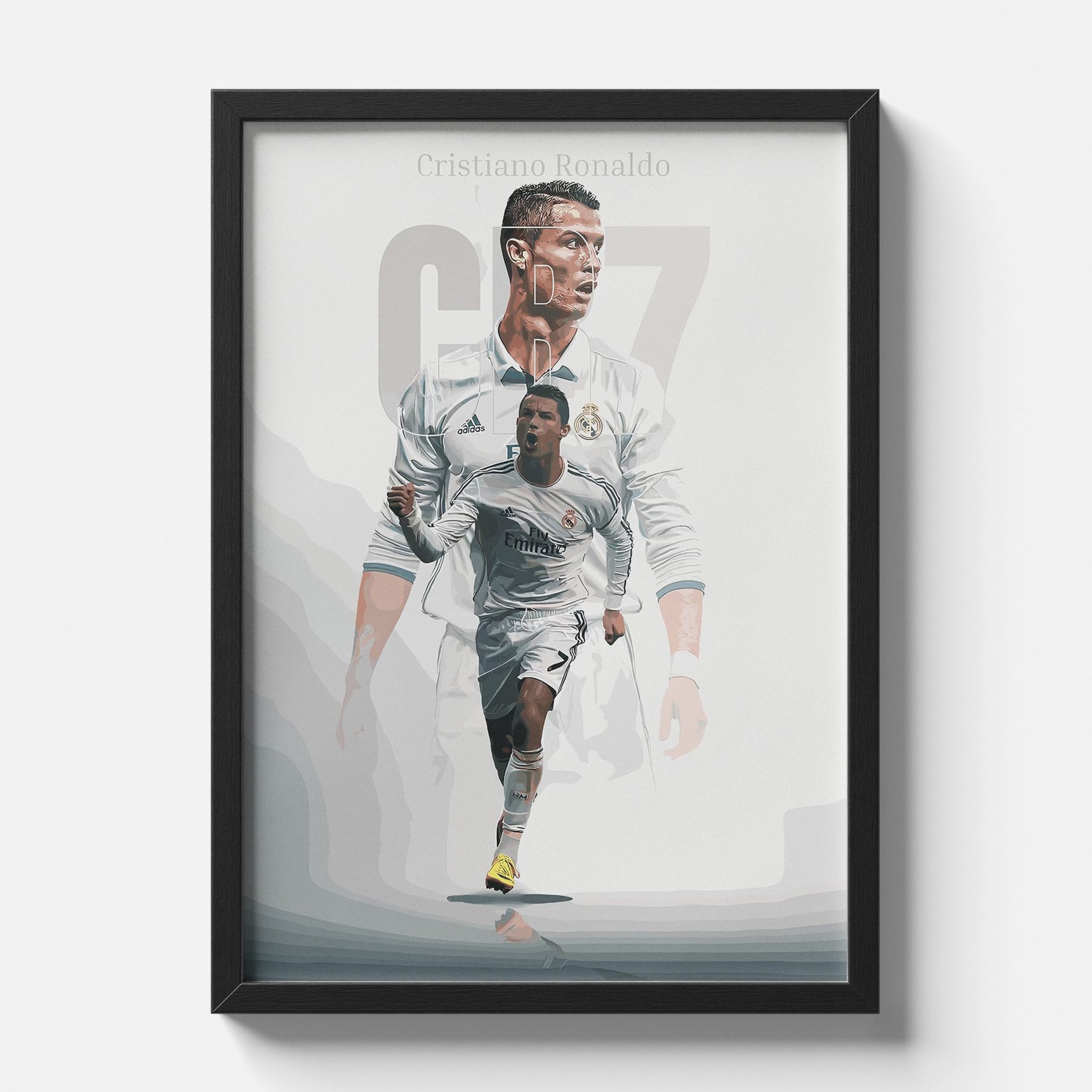 Cristiano Ronaldo CR7 Poster | Real Madrid Football Wall Art
