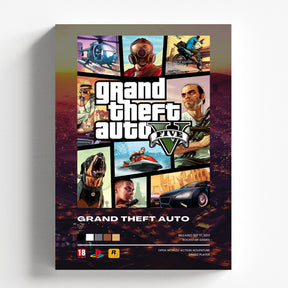Grand Theft Auto V Classic Collage Game Poster