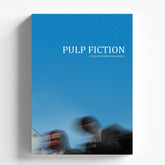 Pulp Fiction Minimalist Blue Cinematic Movie Poster Art