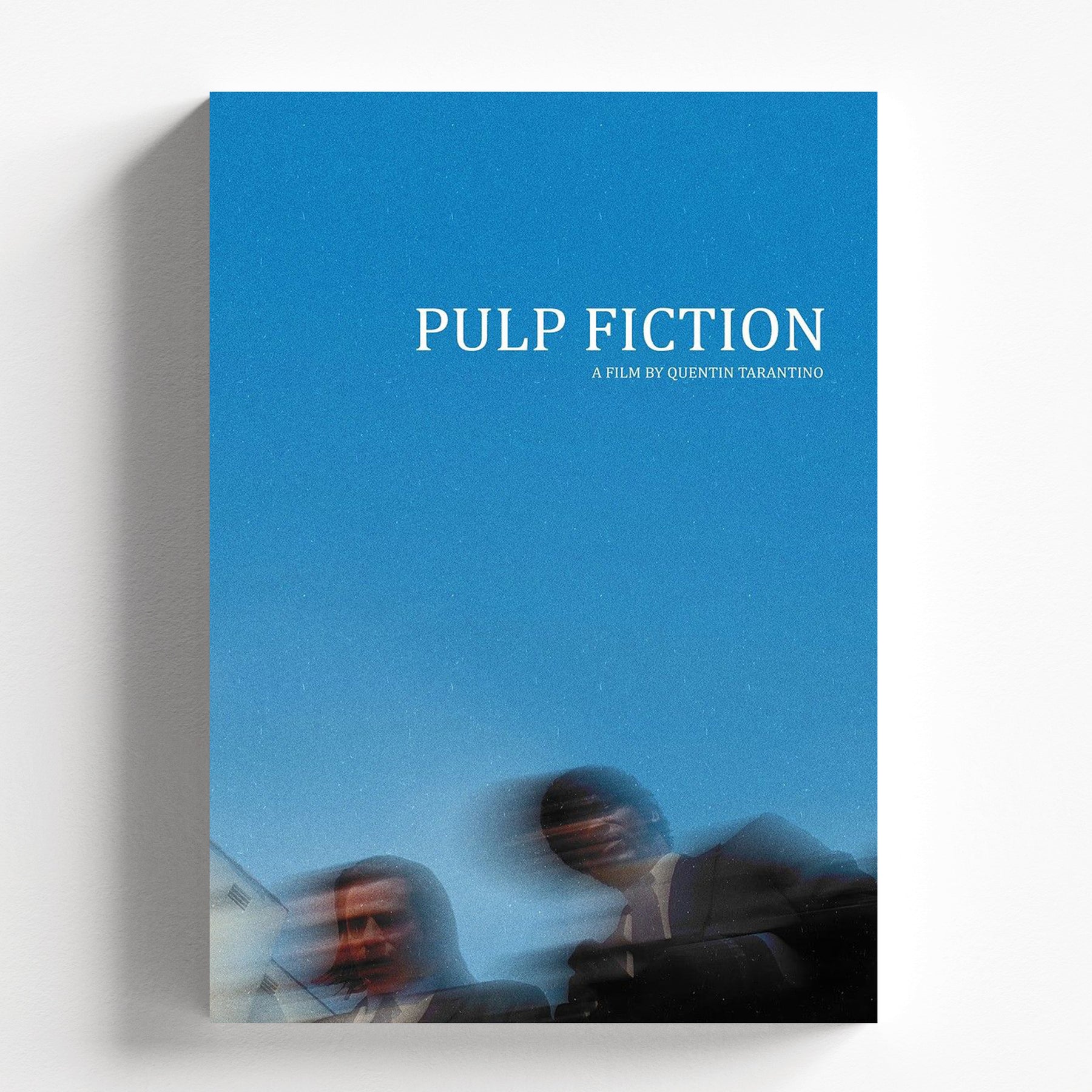 Pulp Fiction Minimalist Blue Cinematic Movie Poster Art