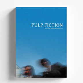 Pulp Fiction Minimalist Blue Cinematic Movie Poster Art