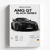 Mercedes-AMG GT Black Series Poster | High-Performance Supercar Wall Art