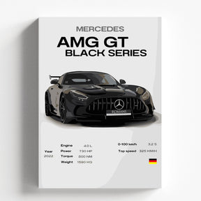 Mercedes-AMG GT Black Series Poster | High-Performance Supercar Wall Art