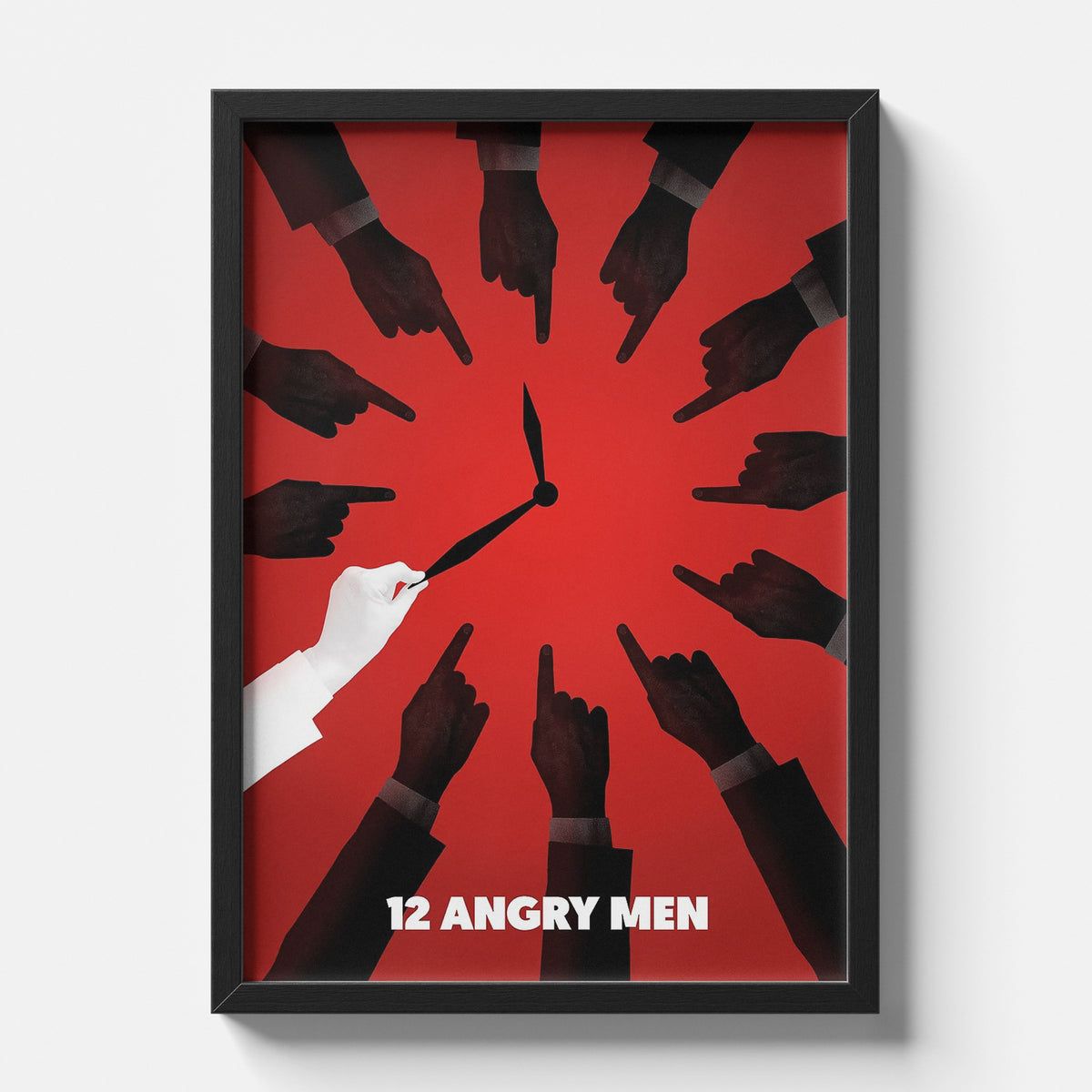 12 Angry Men Minimalist Red Jury Movie Poster