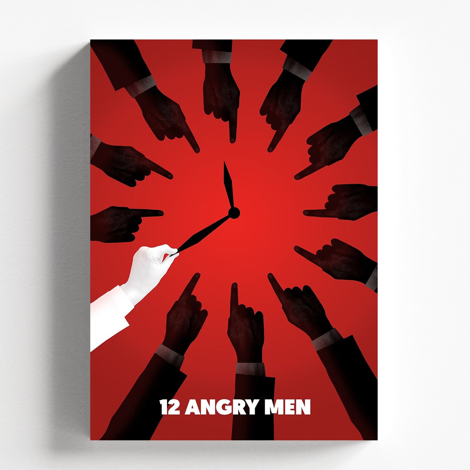 12 Angry Men Minimalist Red Jury Movie Poster
