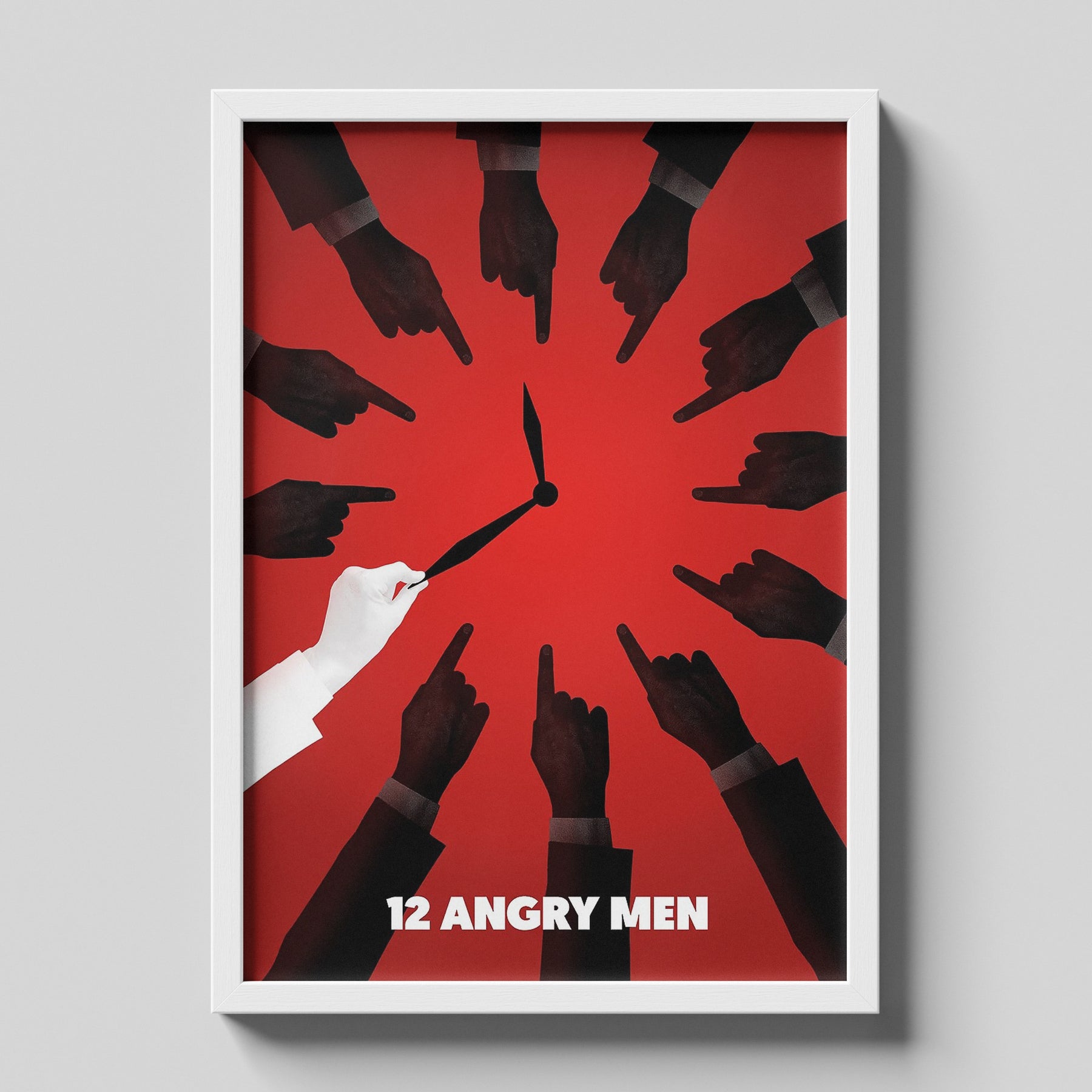 12 Angry Men Minimalist Red Jury Movie Poster