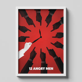 12 Angry Men Minimalist Red Jury Movie Poster