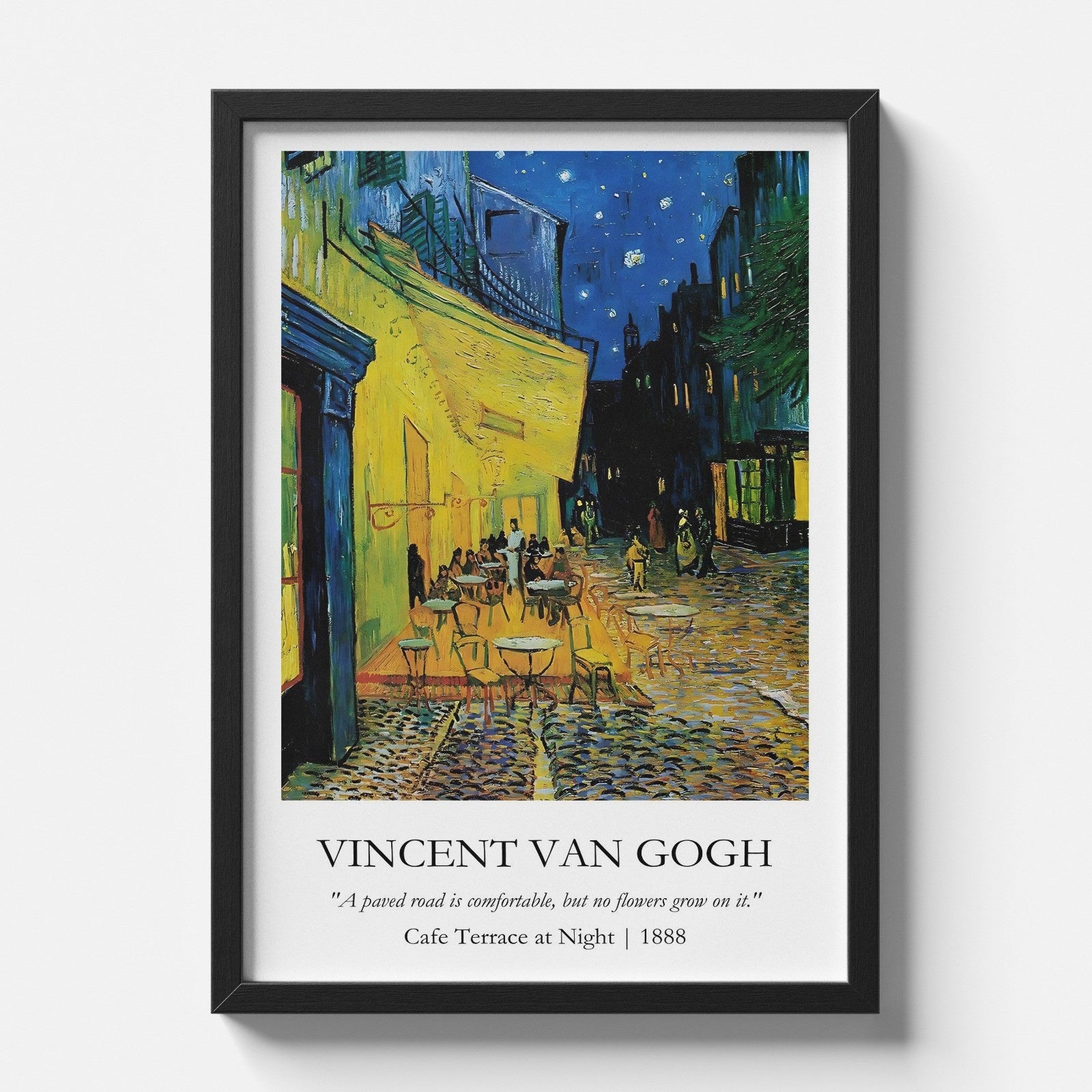 Vincent Van Gogh - Cafe Terrace at Night Painting Poster