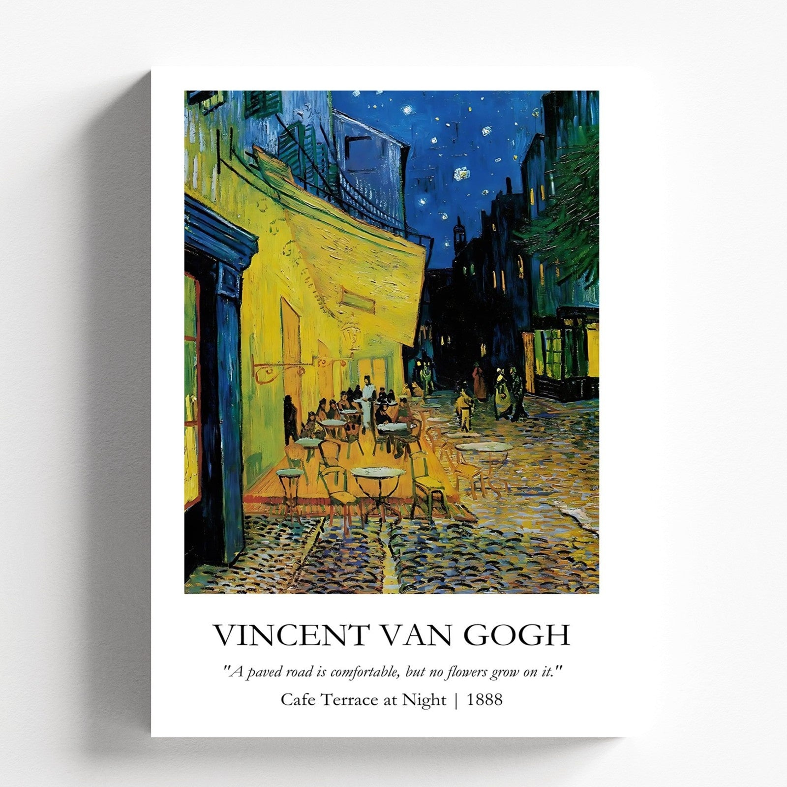 Vincent Van Gogh - Cafe Terrace at Night Painting Poster