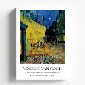 Vincent Van Gogh - Cafe Terrace at Night Painting Poster