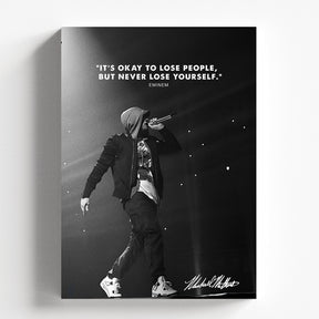 Eminem Inspirational Quote Poster Hip Hop Wall Decor
