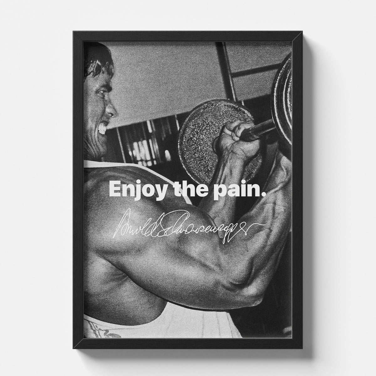 Arnold Schwarzenegger Enjoy The Pain Gym Motivational Poster