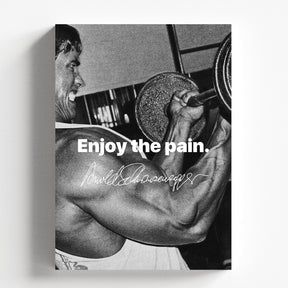 Arnold Schwarzenegger Enjoy The Pain Gym Motivational Poster