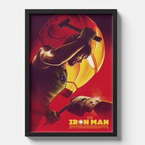 Tony Stark Forging Iron Man Mask Artwork