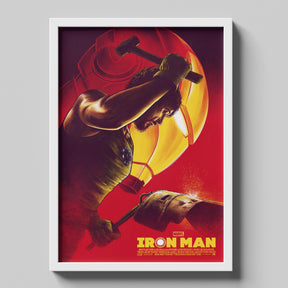 Tony Stark Forging Iron Man Mask Artwork