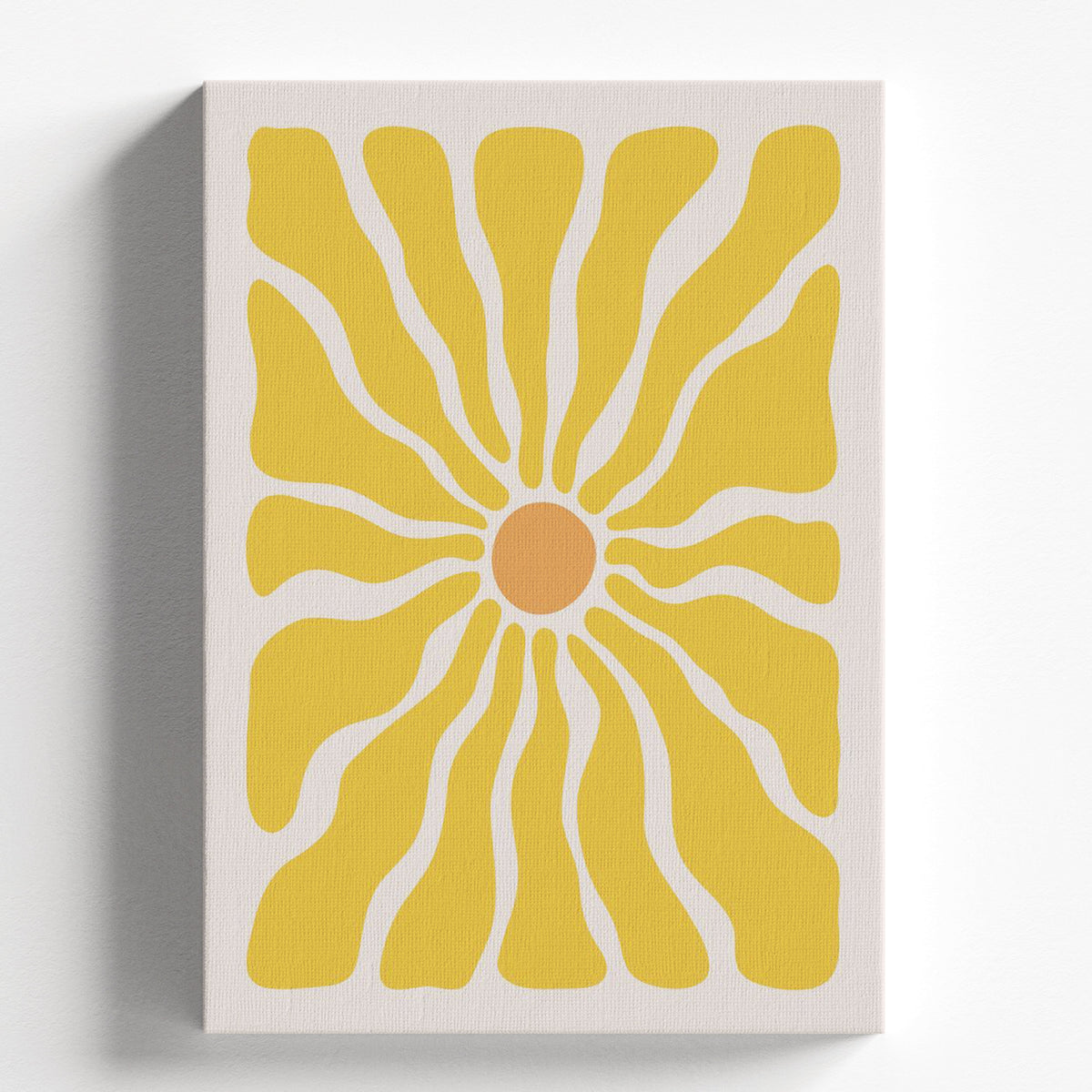 Boho Sunburst Flower Artwork