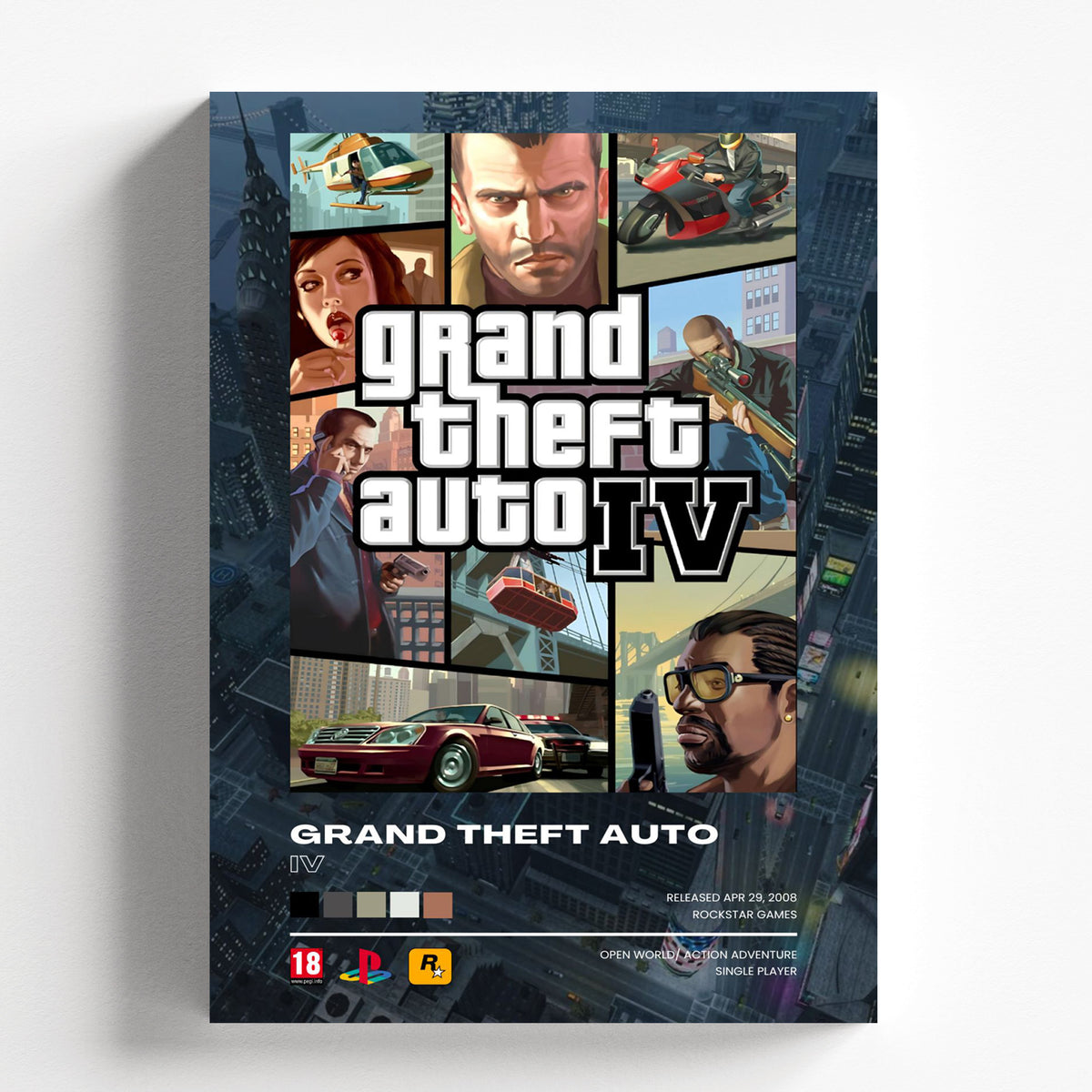 Grand Theft Auto IV Liberty City Poster