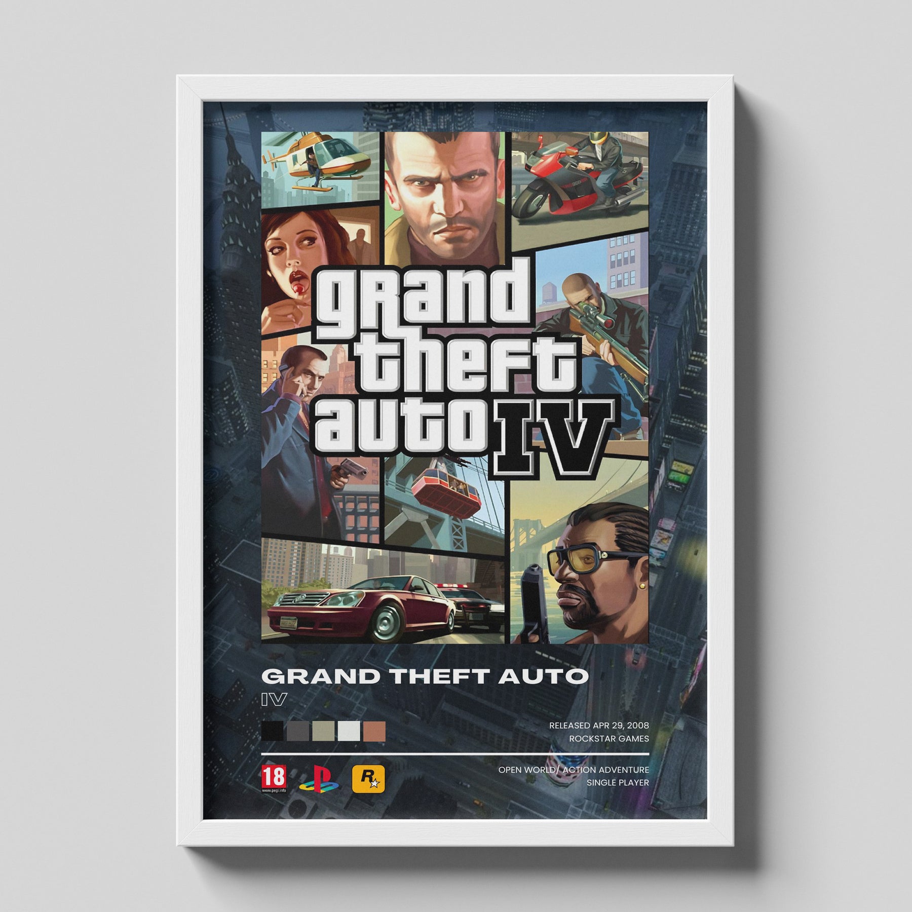 Grand Theft Auto IV Liberty City Poster