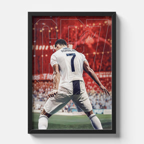 CR7 Cristiano Ronaldo Poster | Iconic Football Wall Art Print