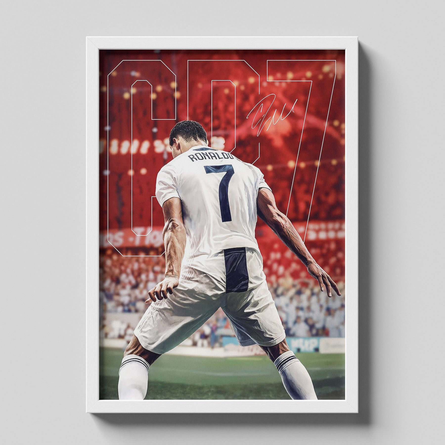 CR7 Cristiano Ronaldo Poster | Iconic Football Wall Art Print