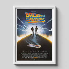 Back to the Future Anniversary Poster Time Travel Wall Art