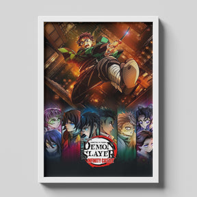 Demon Slayer Infinity Castle Poster  Kimetsu no Yaiba Anime Wall Art