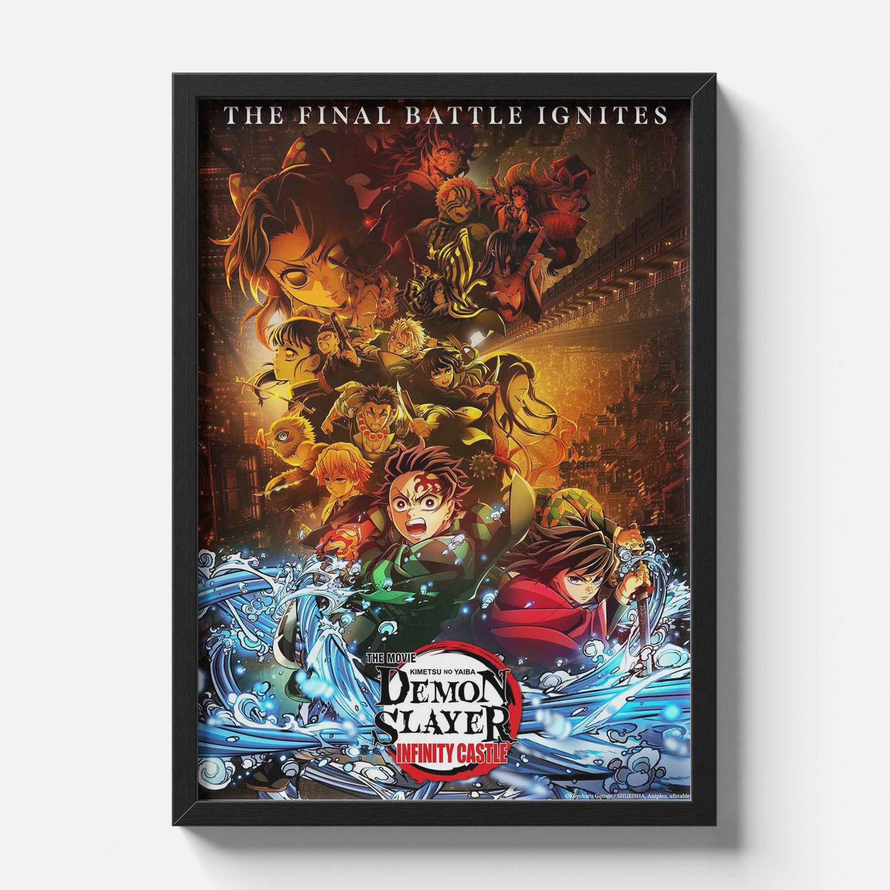 Demon Slayer Infinity Castle Poster  Kimetsu no Yaiba Anime Wall Art