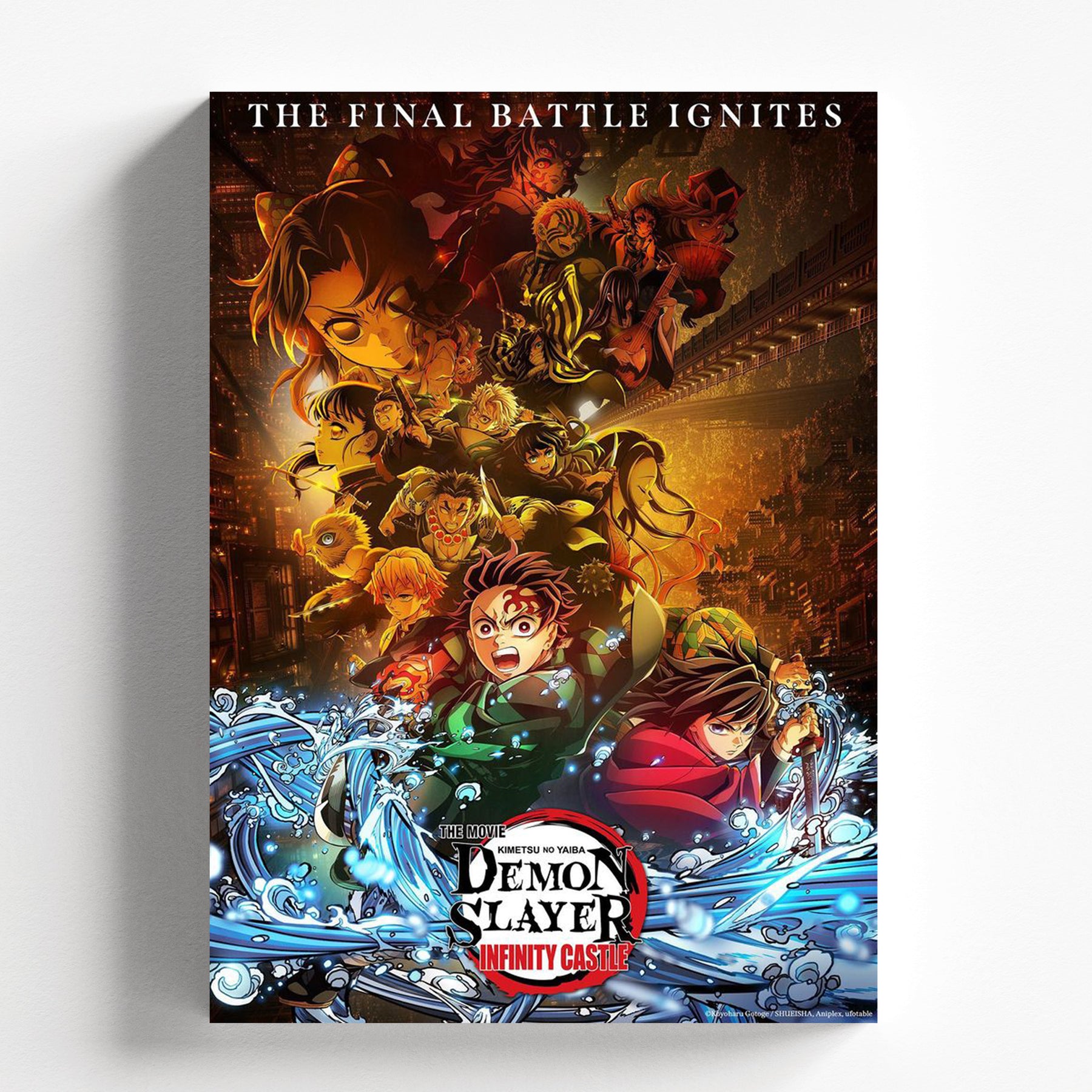 Demon Slayer Infinity Castle Poster  Kimetsu no Yaiba Anime Wall Art