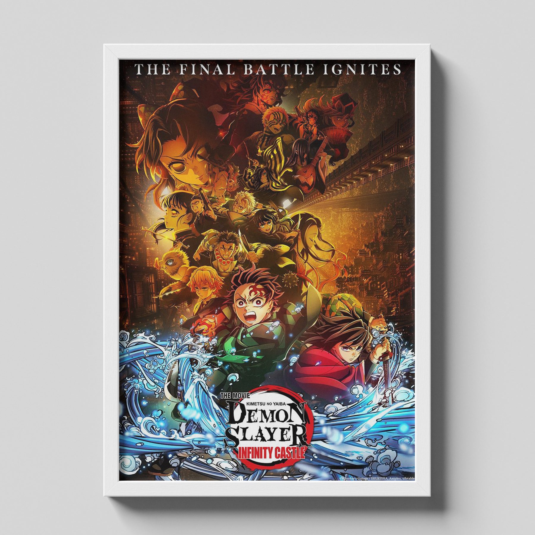 Demon Slayer Infinity Castle Poster  Kimetsu no Yaiba Anime Wall Art