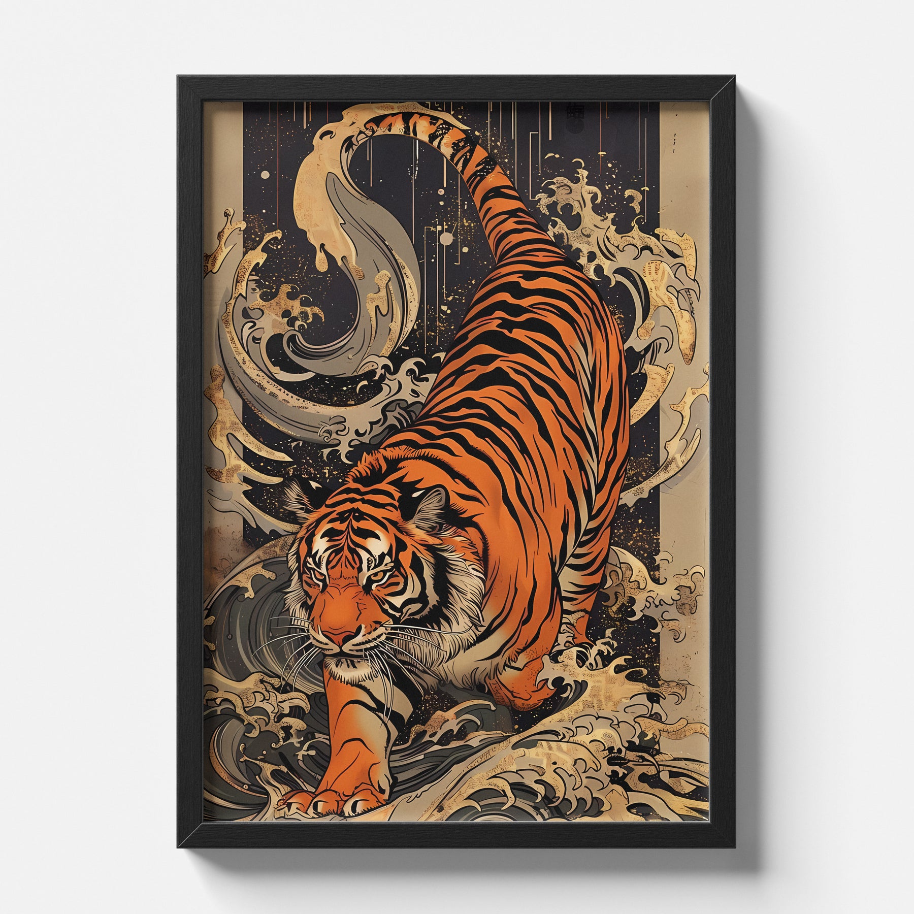 Majestic Tiger Power and Strength Art Poster