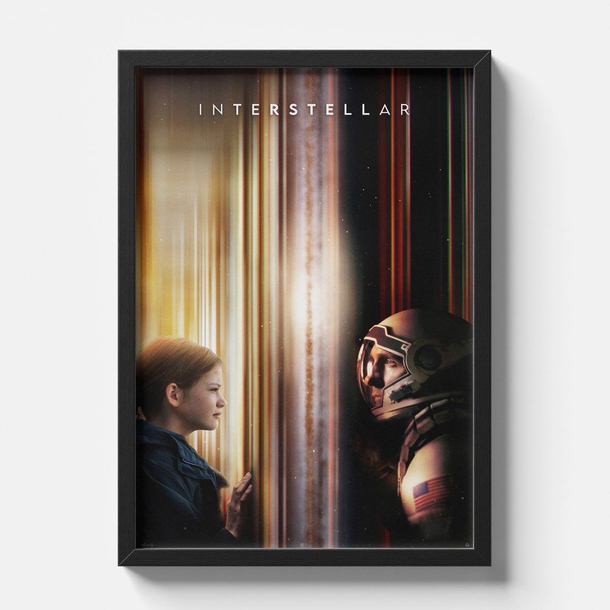 Interstellar Father Daughter Time Barrier Poster