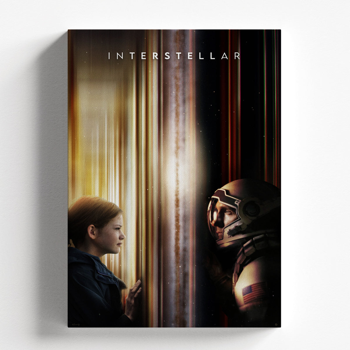 Interstellar Father Daughter Time Barrier Poster