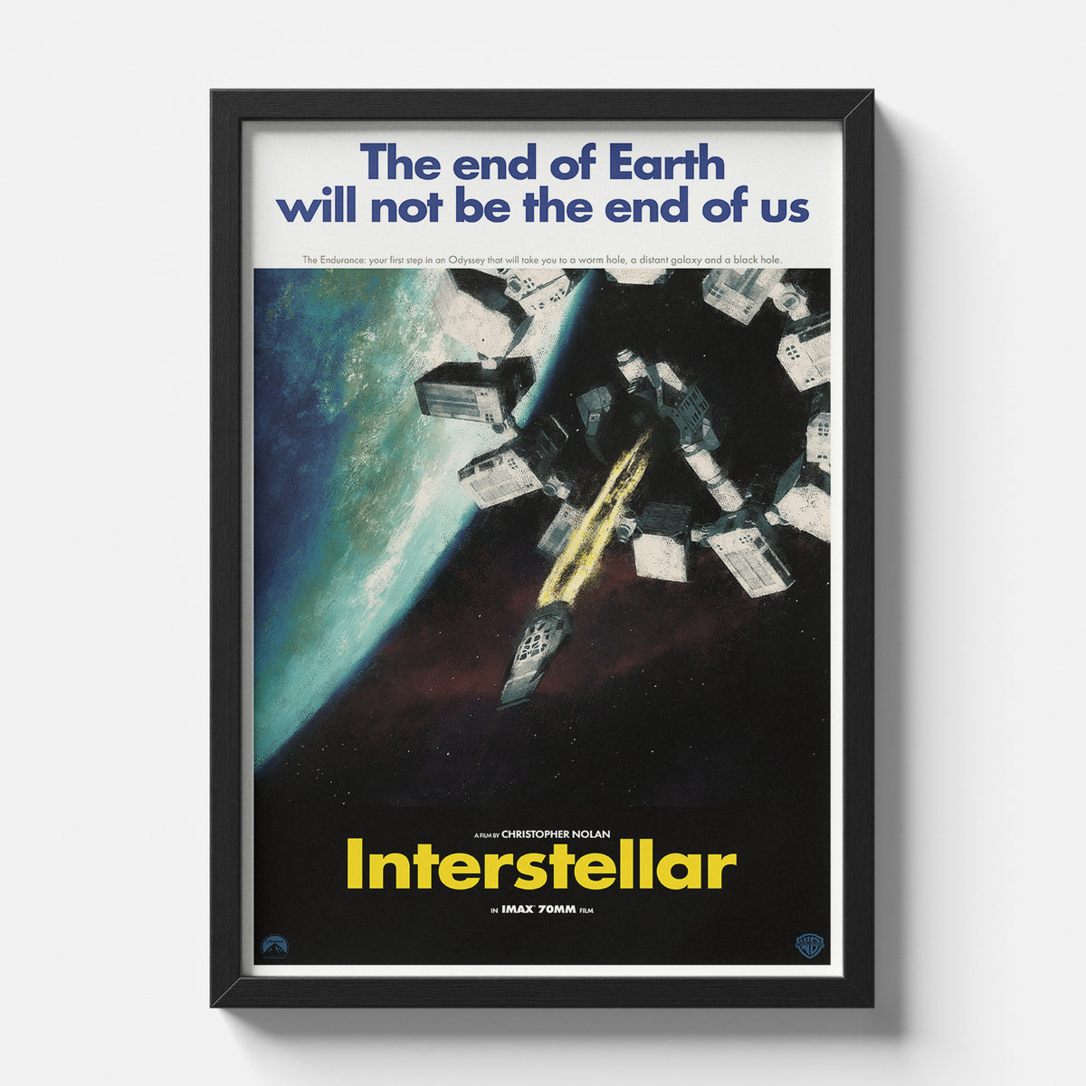 Interstellar Endurance Spacecraft Movie Poster