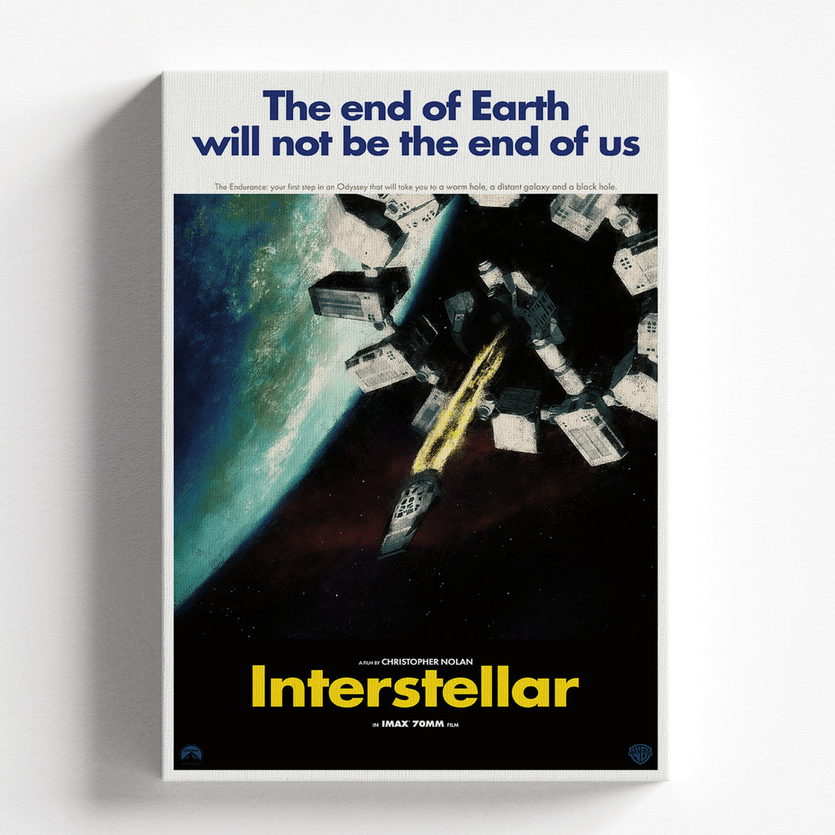 Interstellar Endurance Spacecraft Movie Poster