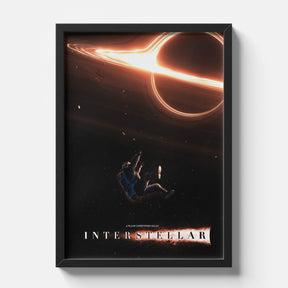 Interstellar Astronaut Falling Into Black Hole Poster