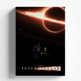 Interstellar Astronaut Falling Into Black Hole Poster