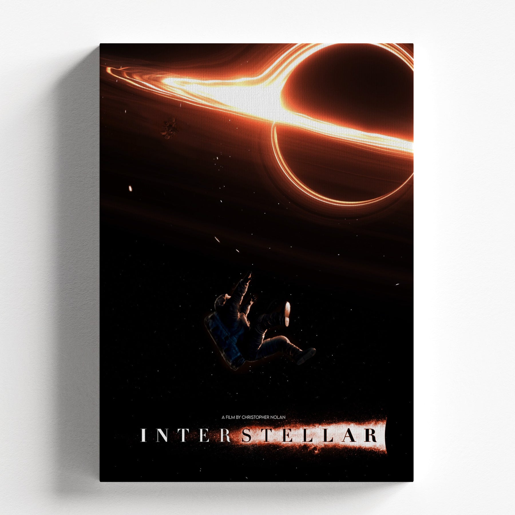 Interstellar Astronaut Falling Into Black Hole Poster