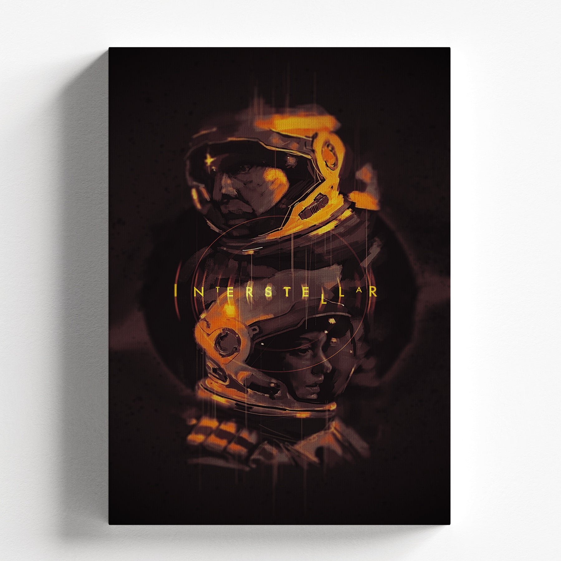 Interstellar Dual Astronaut Portrait Poster