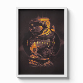 Interstellar Dual Astronaut Portrait Poster
