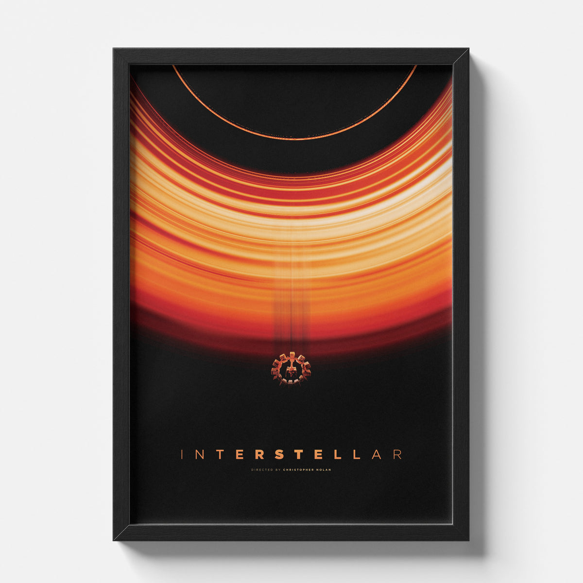 Interstellar Black Hole Minimal Cinematic Poster