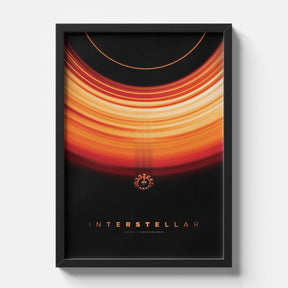 Interstellar Black Hole Minimal Cinematic Poster